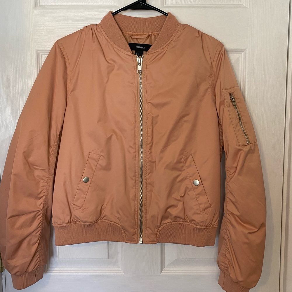 Forever 21 Light Pink/Mauve Bomber Jacket